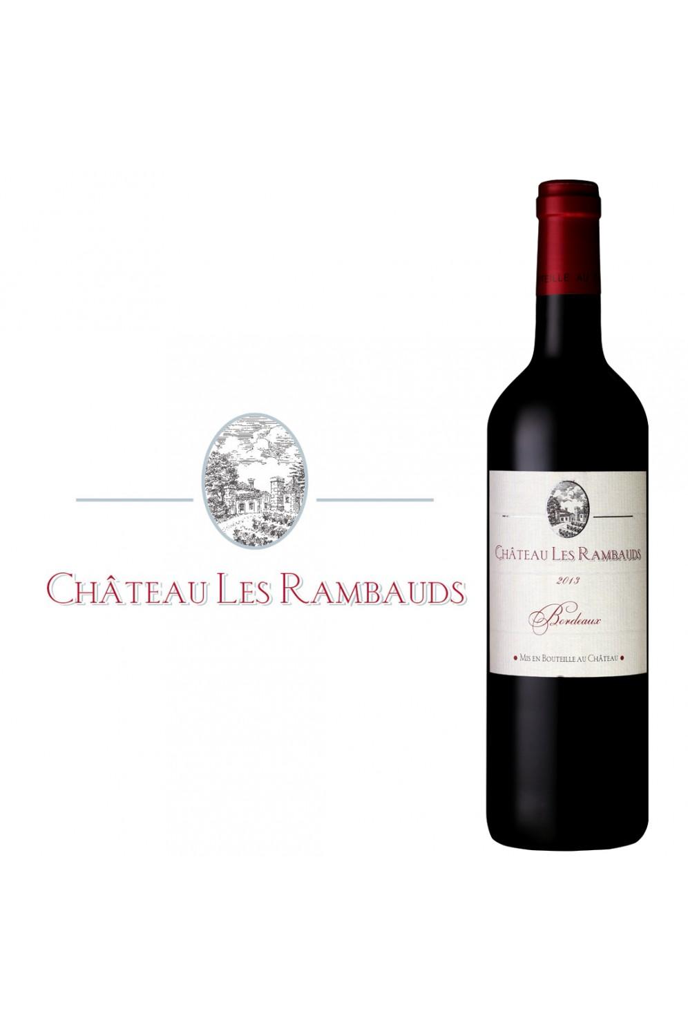 Een fles rode wijn: Chateau le Rambauds Montagne Saint Émilion 2014 uit de Bordeaux in Frankrijk t.w.v. € 20,00