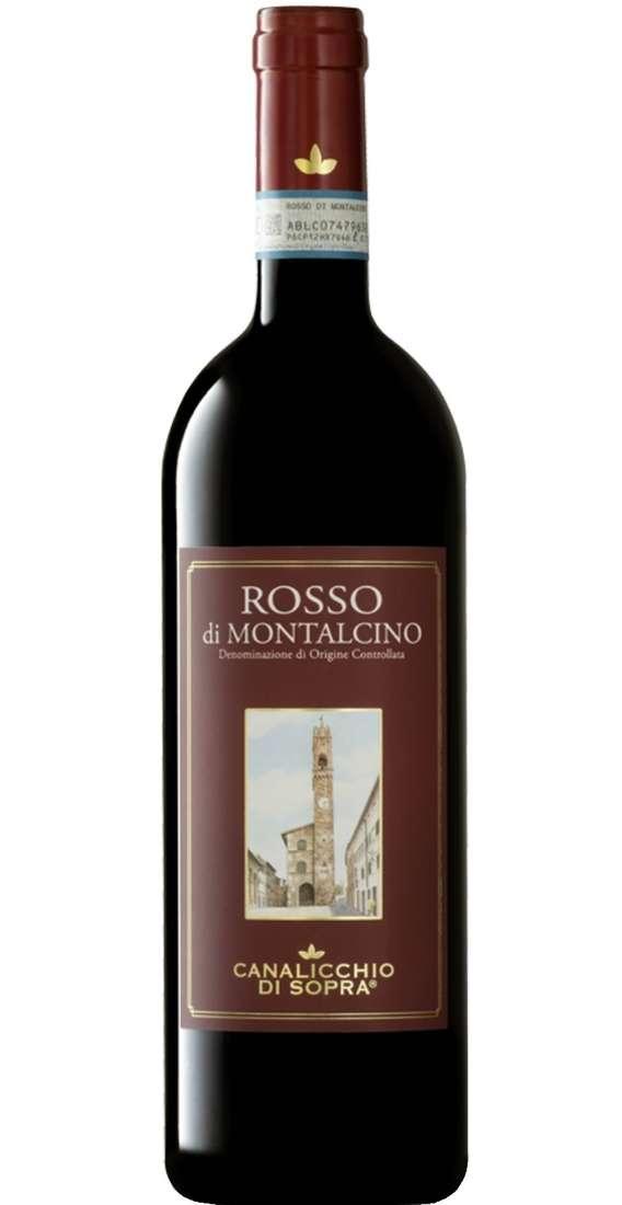 Een fles wijn: Rosso di Montalcino DOC 2019 uit de Toscane in Italië t.w.v. € 20,00