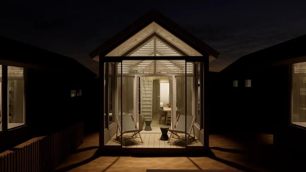 Weekend (vrijdagmiddag t/m zondagavond) of midweek (maandag t/m vrijdagochtend) in een strandhuisje van Skip Inn Beach Houses in de maanden september - oktober 2026 of de periode februari - juni 2027